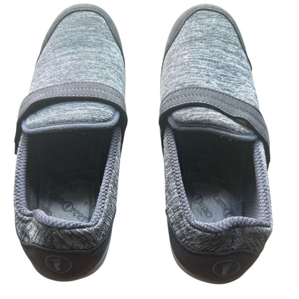 Orthofeet Quincy Stretch Grey Slip On Walking Shoes Sz: 9 Women's Medium - Picture 3 of 9
